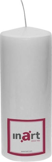 Κερί Παραφίνης Inart Λευκό 7x18cm