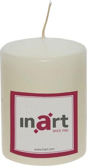 Κερί Παραφίνης Inart Εκρού 7x10cm