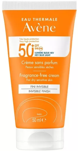Αντηλιακή Κρέμα Προσώπου Eau Thermale Avène Very High Protection Fragrance Free SPF50 50ml