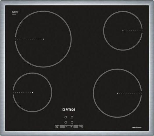 Εστία Κουζίνας Pitsos CRE645S06 Κεραμική Αυτόνομη 58.3x51.3cm