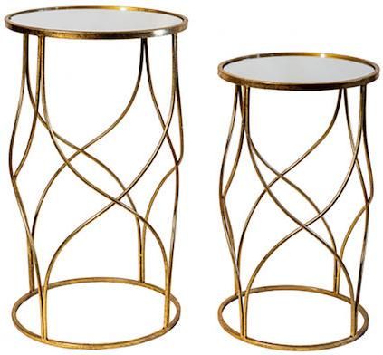 Σετ Τραπέζια Idea Home Μεταλλικά με Καθρέπτη