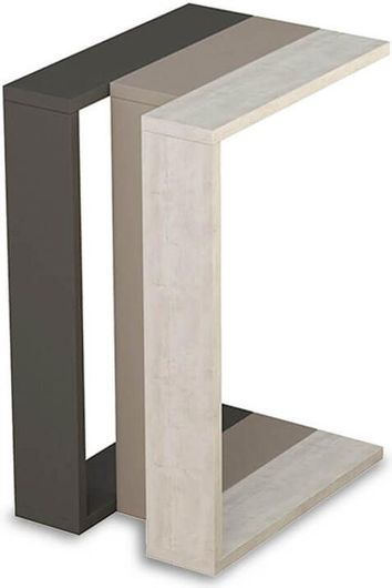 Ορθογώνιο Βοηθητικό Τραπεζάκι Muju Ξύλινο Μ40xΠ30xΥ57cm 119-000769