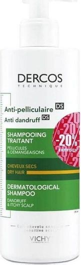 Σαμπουάν Vichy Dercos Anti Dandruff DS κατά της Πιτυρίδας για Ξηρά Μαλλιά 390ml