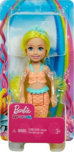 Κούκλα Barbie Chelsea Γοργόνα για 3+ Ετών 13cm GJJ88