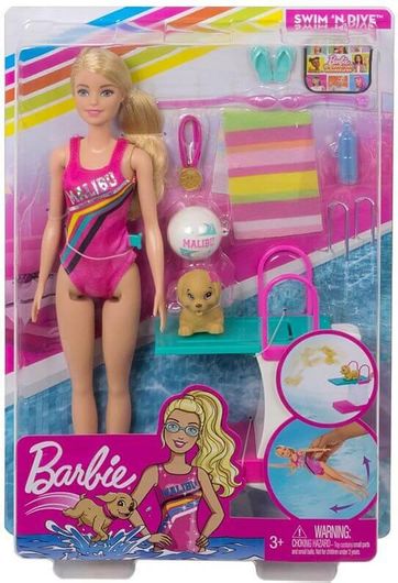 Barbie DreamHouse Adventures - Κολυμβήτρια για 3+ Ετών GHK23