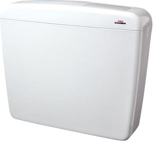 Καζανάκι Πλαστικό Πλάτης Επίτοιχο Kariba Super Eco-334316