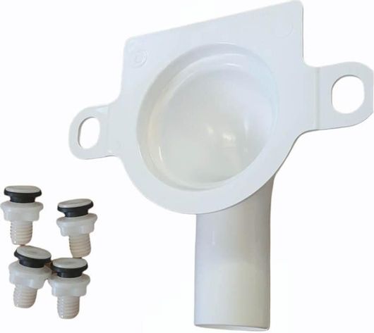 Σετ Στήριξης Καζανακίου Λεκάνης ROCA Debba (A34299L000 Square Rimless) Ζεύγος Βιδών Και Γωνία Απορροής AV0037000R