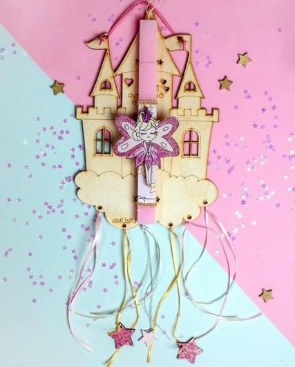 Πασχαλινή Λαμπάδα Νεράιδα σε Κάδρο