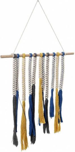 Κρεμαστό Διακοσμητικό Espiel 40x46cm Μπλε/Κίτρινο