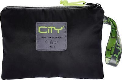 Γυναικείο Νεσεσέρ Lyc Sac City-Safe Pocket Satin σε Μαύρο χρώμα