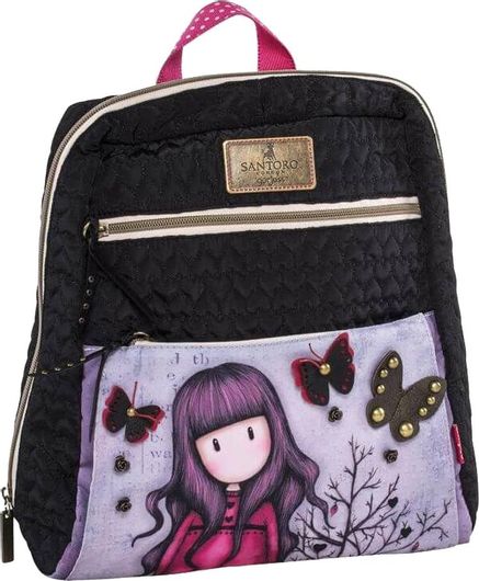 Παιδική Τσάντα Πλάτης Graffiti Santoro Gorjuss 187282 Μαύρη