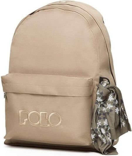Σχολική Τσάντα Γυμνασίου / Λυκείου Πλάτης Polo Original 2020 600D Μπεζ 