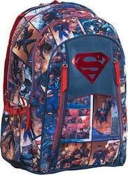 Σχολική Τσάντα Δημοτικού Πλάτης Graffiti Superman Comics Πολύχρωμο
