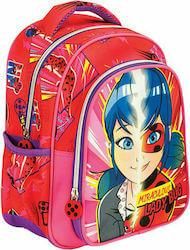 Σχολική Τσάντα Νηπίου Gim Πλάτης Ladybug Power Κόκκινο
