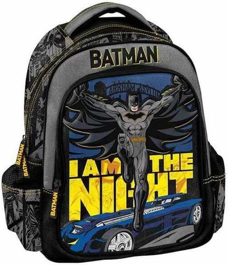 Σχολική Τσάντα Νηπίου Graffiti Πλάτης Batman Πολύχρωμο