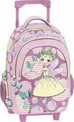 Σχολική Τσάντα Δημοτικού Graffiti Τρόλεϊ Cute Fairy Λιλά