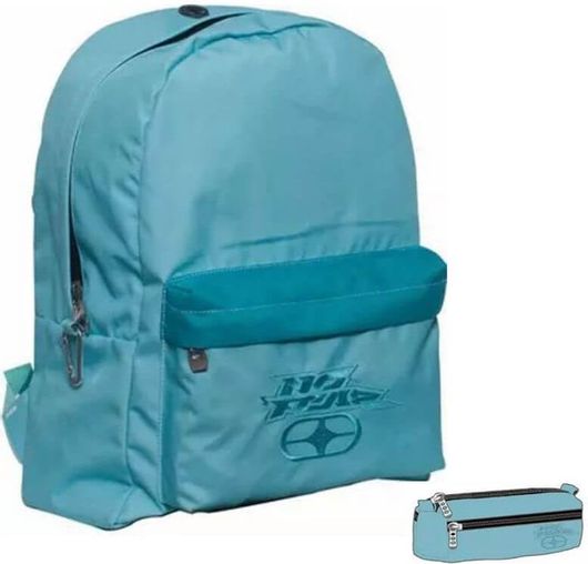 Σετ Τσάντα Πλάτης Νο Fear Classy με Κασετίνα Μπλε 2τμχ