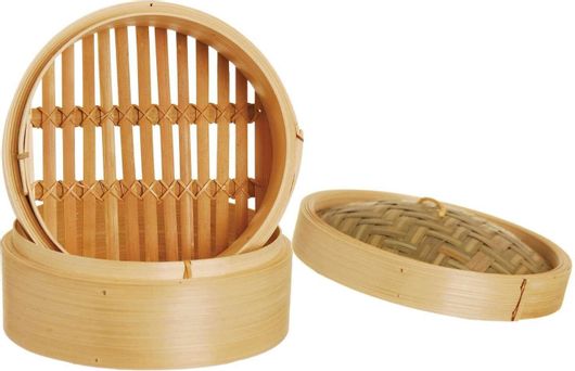 Ατμομάγειρας από Μπαμπού 2 Επιπέδων 22.5cm