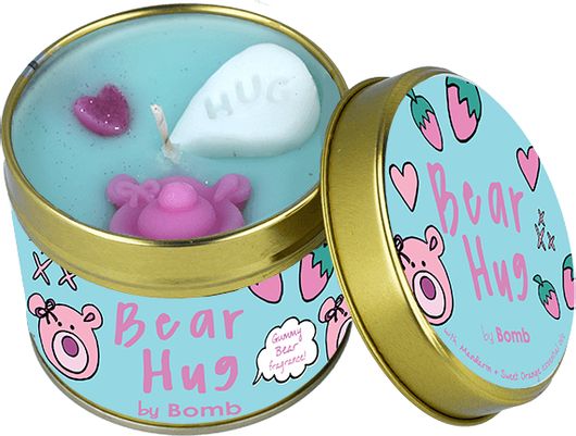 Bomb Cosmetics Αρωματικό Κερί σε Βάζο Bear Hug Γαλάζιο 243gr