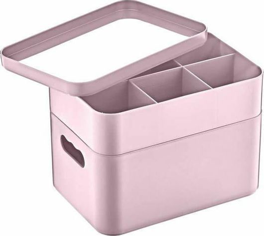 Κουτί Herzberg Αποθήκευσης Καλλυντικών 22.5x15.5x18cm Μοβ