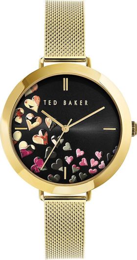 Γυναικείο Ρολόι Ted Baker Amourri Χειρός με Μαύρο Καντράν & Χρυσό Μπρασελέ
