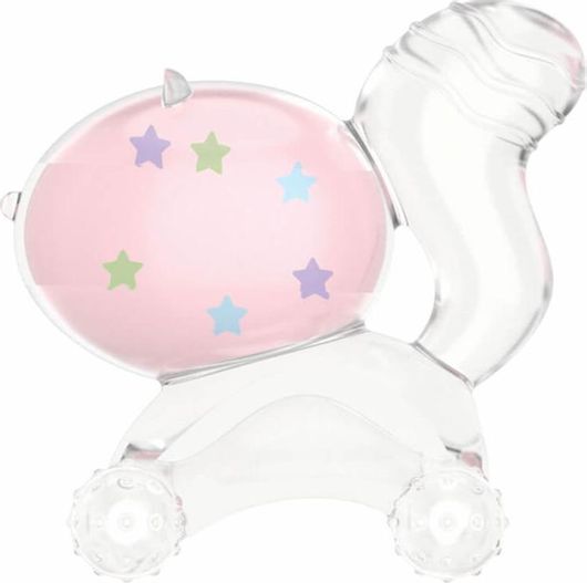 Μασητικό ΣιλικόνηςKikka Boo Rattle & Teether Cat Pink 3+ μηνών