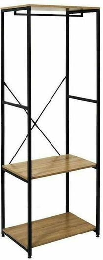 Κρεμάστρα Δαπέδου Μεταλλική 60x40.4x167cm Καφέ