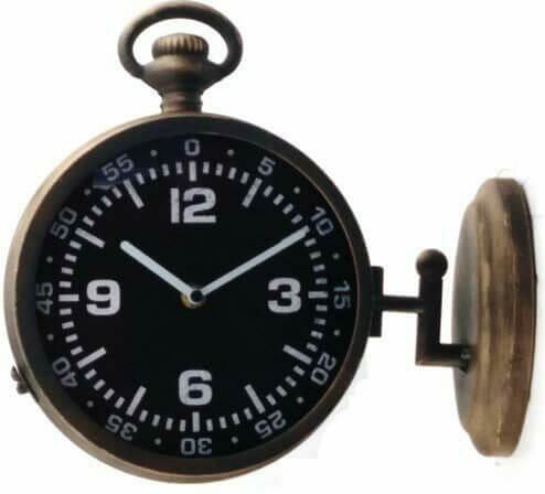 Ρολόι Τοίχου 2 Όψεων Μεταλλικό 28cm