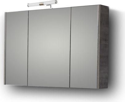 Καθρέπτης Μπάνιου Martin Savina 100 3MSA100CE0 με Ντουλάπια Ορθογώνιος 97x14x65cm Cement