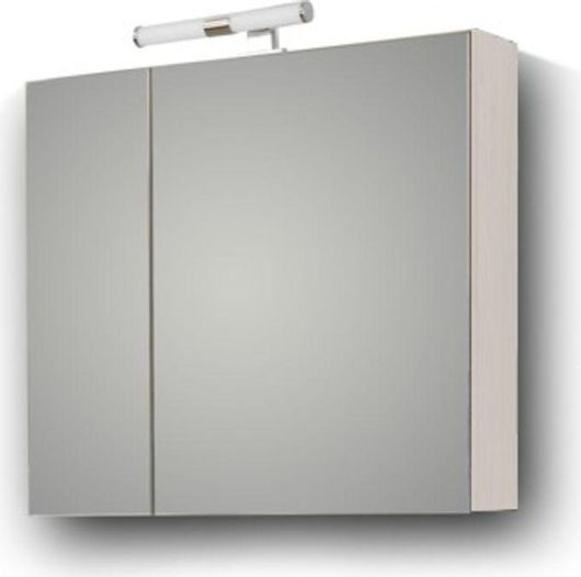 Καθρέπτης Μπάνιου Martin Omega 75 3MOM075GL0 με Ντουλάπια Ορθογώνιος 74x14x65cm Λευκός