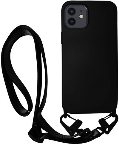 Θήκη Κινητού Vivid Σιλικόνης Strap Apple iPhone 12 - 12 Pro Μαύρο