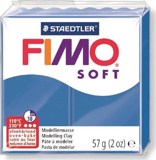 Πολυμερικός Πηλός Staedtler Fimo Soft 57g 8020-37 Μπλε