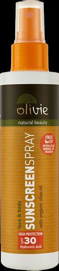 Αντηλιακή Λοσιόν Προσώπου & Σώματος Olivie Sunscreen SPF30 σε Spray 150ml