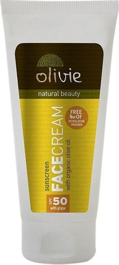 Αντηλιακό Προσώπου Olivie SPF50 με Grape & Organic Olive Oil 50ml
