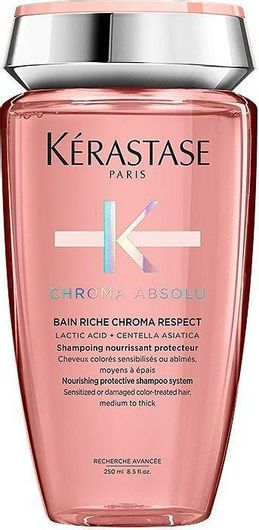 Σαμπουάν Kerastase Chroma Absolu Bain Riche Chroma Respect Αναδόμησης / Θρέψης & Λείανσης για Βαμμένα Μαλλιά 250ml