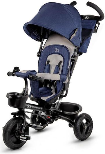 Τρίκυκλο Παιδικό Ποδήλατο - Καρότσι KinderKraft Aveo Μπλε
