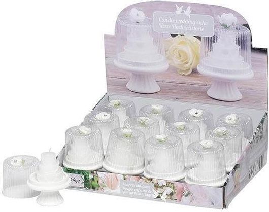 Κερί Arti Casa Γαμήλια Τούρτα 8x9,5cm