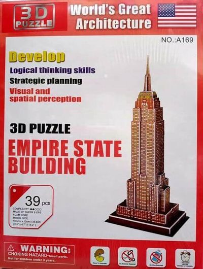 Puzzle Empire State Building 3D 39 Κομμάτια