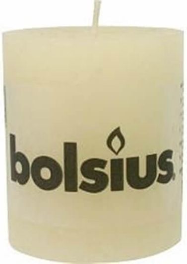 Κερί Κολώνα Bolsius Rustik 8x6,8cm Εκρού