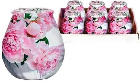 Κερί σε Βαζάκι Ροζ Τριανταφυλλα 9,3x10cm