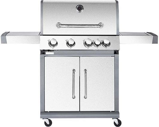 Ψησταριά Υγραερίου Bormann BBQ5050 69x45cm με 4 Εστίες 14.4kW και Πλαϊνό Μάτι