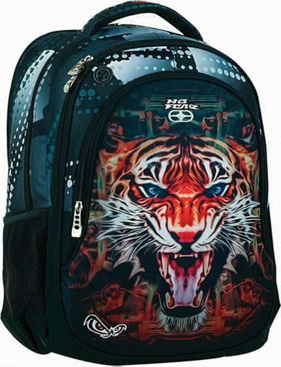 Σχολική Τσάντα Γυμνασίου / Λυκείου No Fear Πλάτης Tiger 