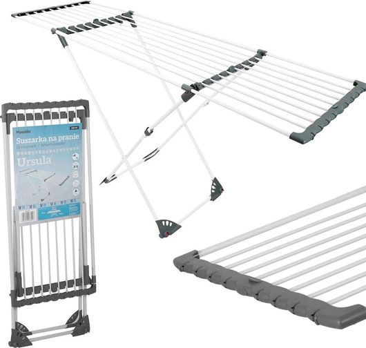 Απλώστρα Πτυσσόμενη Δαπέδου Μεταλλική Ursula 190x56cm