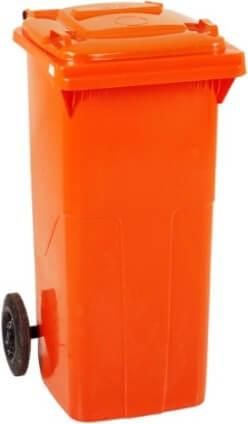 Κάδος απορριμμάτων Εξωτερικού Χώρου 60Lt Πορτοκαλί