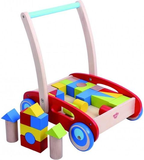 Ξύλινη Περπατούρα με Τουβλακια Tooky Toys