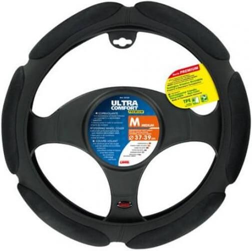 Κάλυμμα Τιμονιού Αυτοκινήτου Lampa Ultra-Comfort με Διάμετρο 37-39cm Συνθετικό 33123 Μαύρο