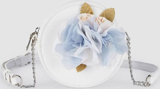 Παιδική Τσάντα Abel & Lula με Λουλούδια Λευκή