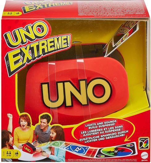 Επιτραπέζιο Παιχνίδι UNO Extreme Mattel GXY75 για 2-10 Παίκτες 7+ Ετών