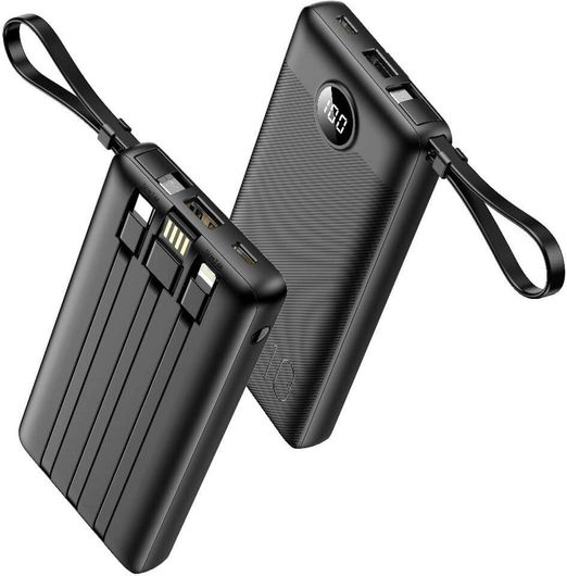 Power Bank Veger VP1116 10000mAh με Θύρα USB-A & Θύρα USB-C Μαύρο