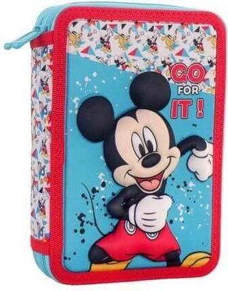Κασετίνα Γεμάτη με 2 Θήκες Διακάκης Mickey Mouse 3d